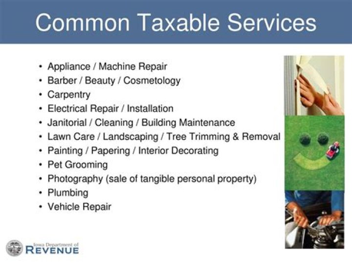 Are repair services taxable?
