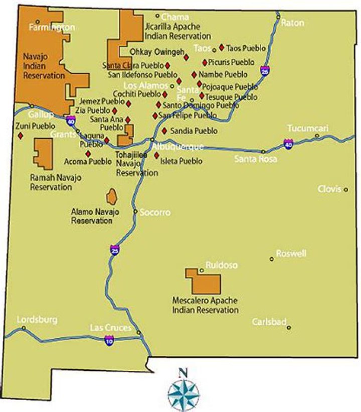 Are there any Indian reservations in New Mexico?