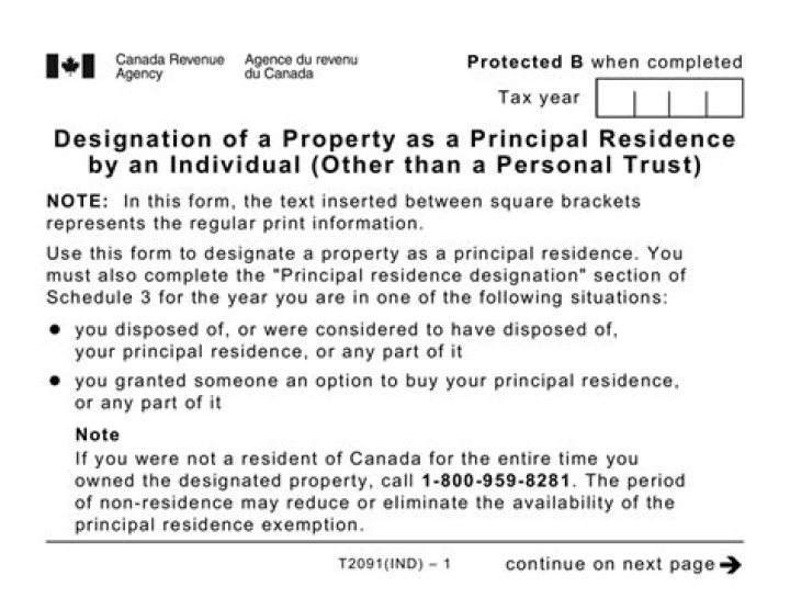 Can a property that is not a principal residence be sold?