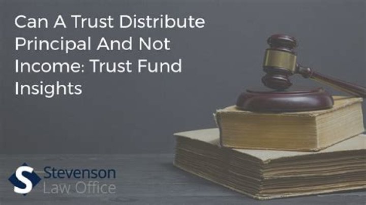 Can a trust distribute more than net income?