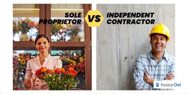 Can an independent contractor be a sole proprietor?