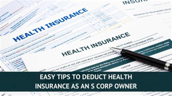 Can an S Corp owner take self-employed health insurance deduction?