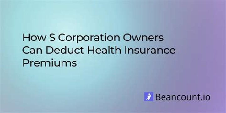Can C corporation deduct health insurance premiums?