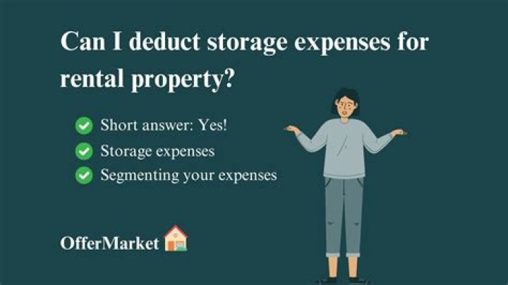 Can I deduct storage expenses for rental property?