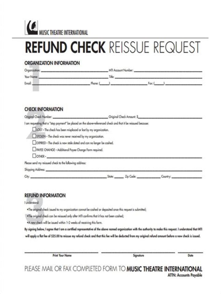 Can IRS reissue refund check?