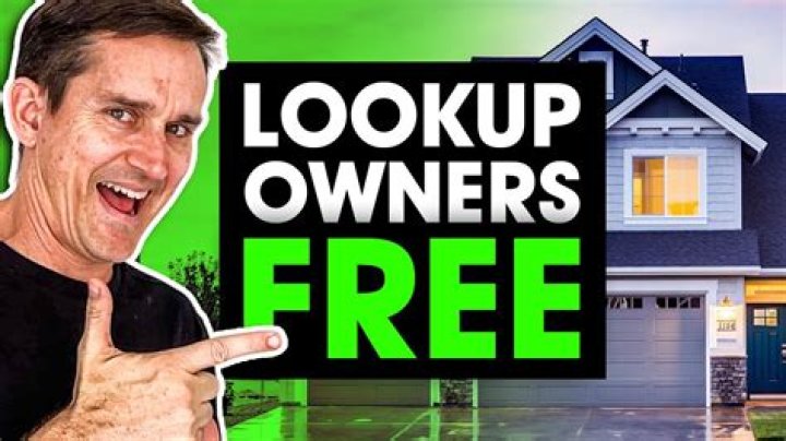 Can you find previous owners of a house?