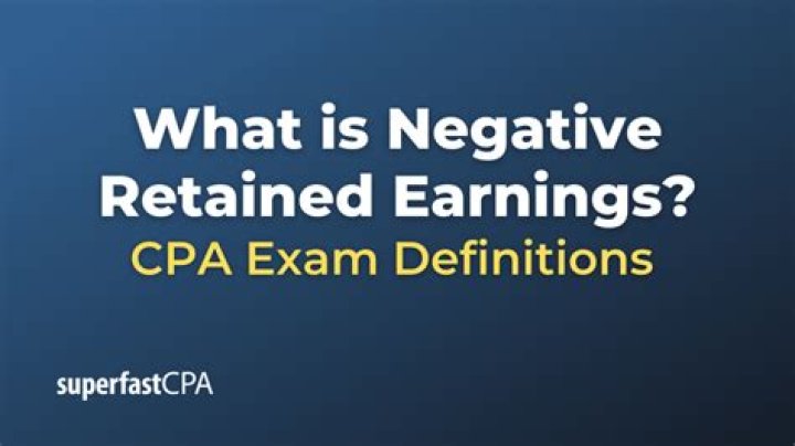 Can you have negative retained earnings in an S Corp?