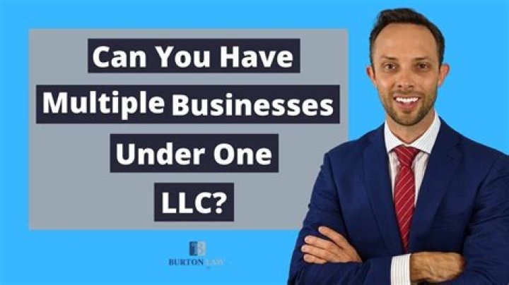Can you operate more than one business under an LLC?