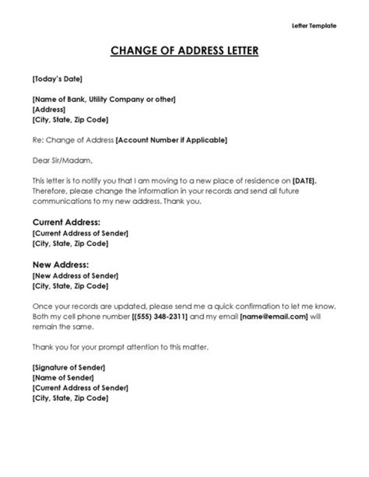 Can you request to change your address?