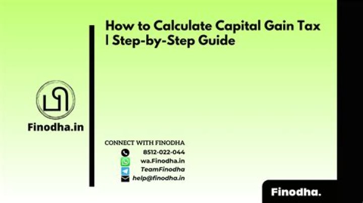 Can you tell me how to calculate capital gains tax?