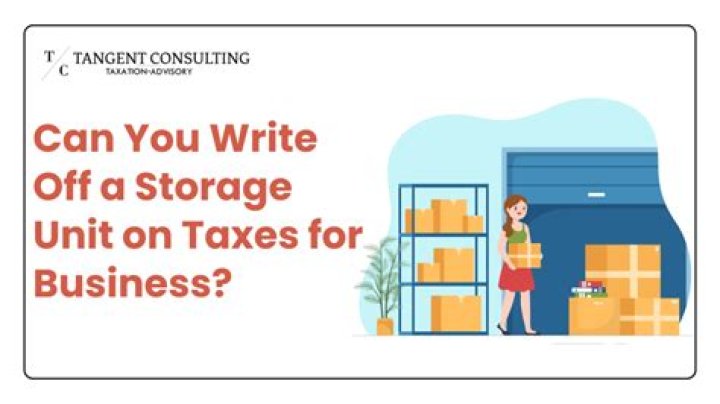 Can you write off a storage unit?