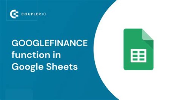 Como usar comando GOOGLEFINANCE?