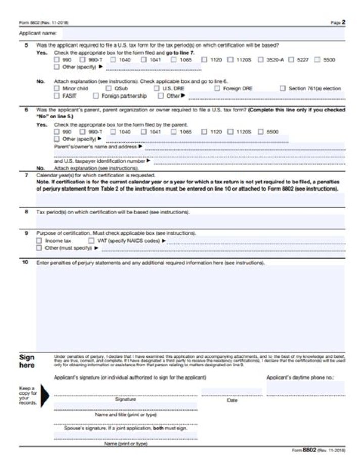 Do you have to fill out form 8802 for S-Corp?