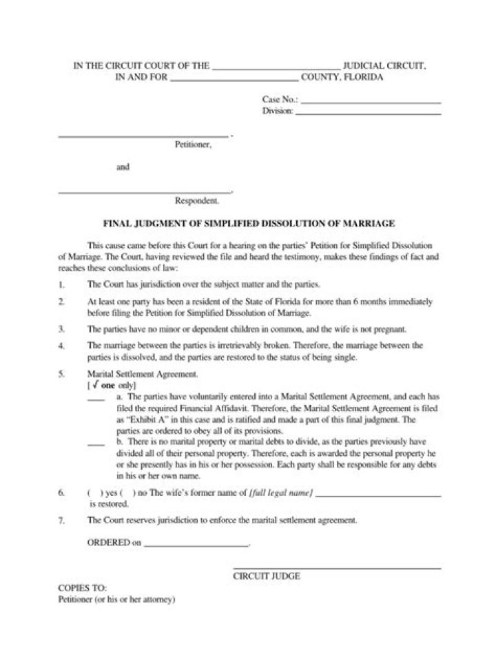 Does bankruptcy clear judgment in Florida?