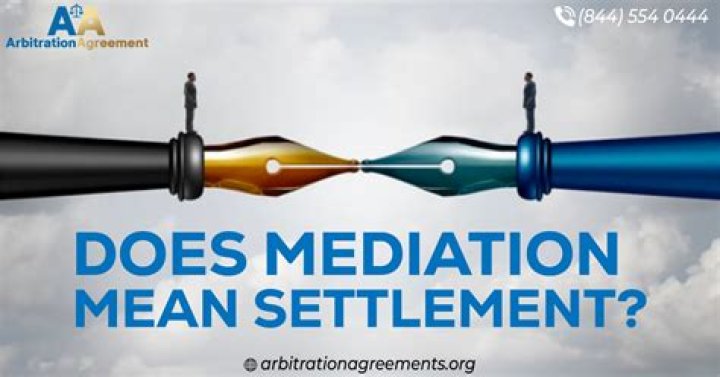 Does mediation lead to settlement?