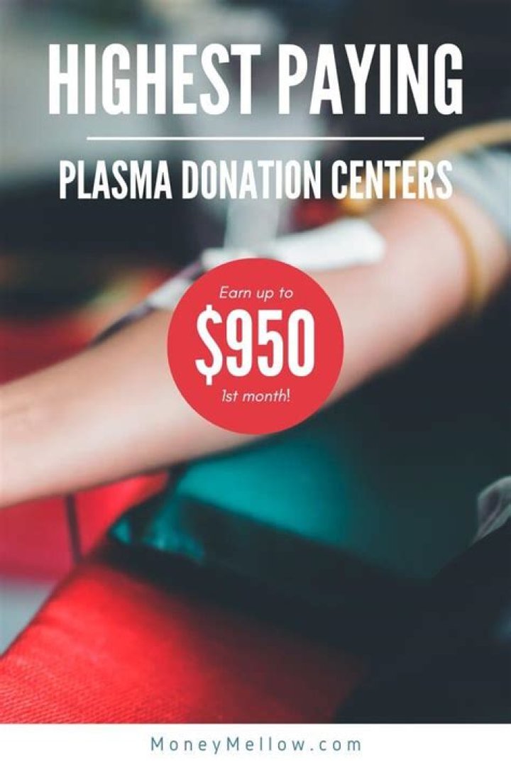 Does plasma donation money count as income?