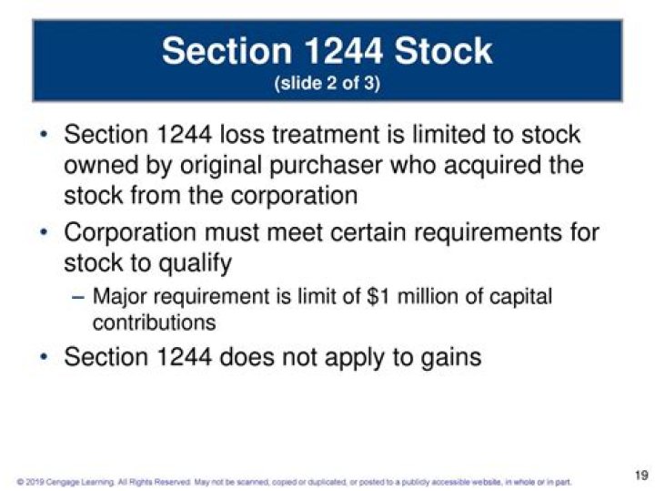 Does section 1244 apply to LLCs?