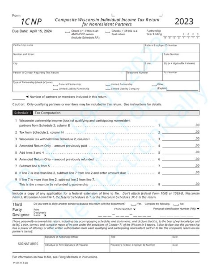 Does Wisconsin allow composite tax returns?