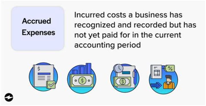How are accrued expenses treated on an income statement?