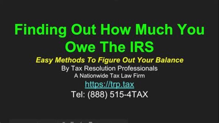 How can I find out how much tax I owe on my tax return?