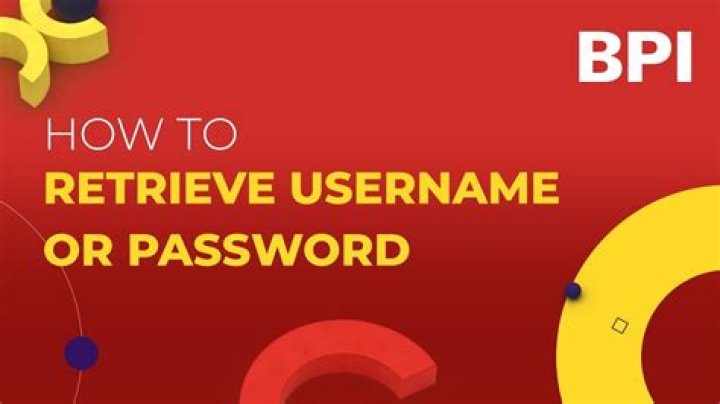 How can I recover my BPI username and password?