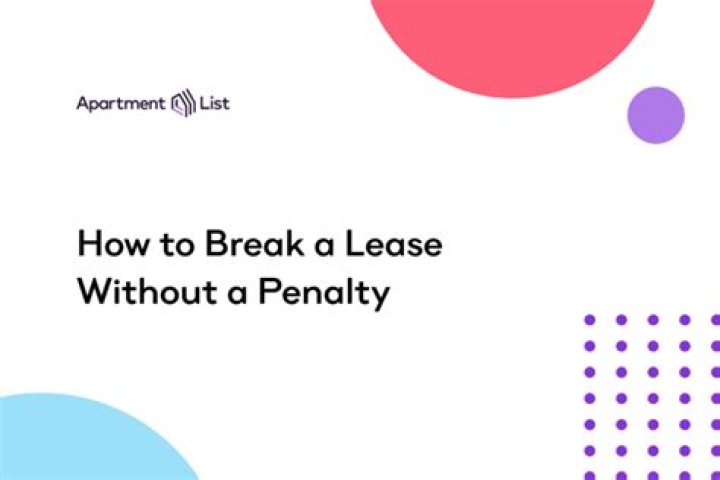 How can you break a lease without penalty?