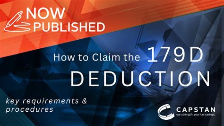 How do I claim my 179D deduction on my taxes?