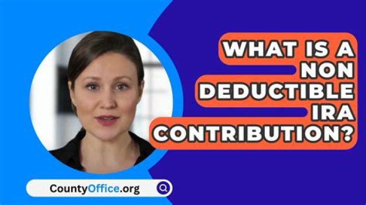 How do I deal with a non-deductible IRA contribution?