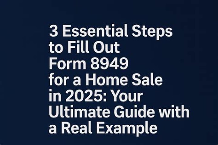 How do I fill out form 8949 for sale of house?
