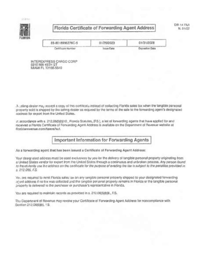 How do I get a tax free certificate?