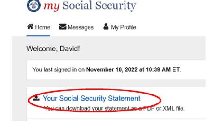 How do I get my Social Security statement by mail?