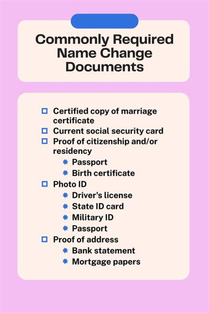 How do I legally change my name on my documents?