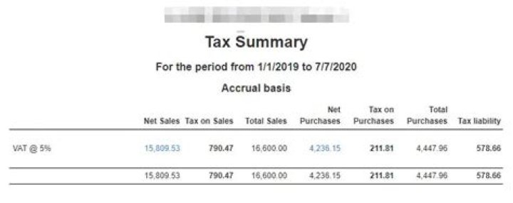 How do I print a sales tax summary report?