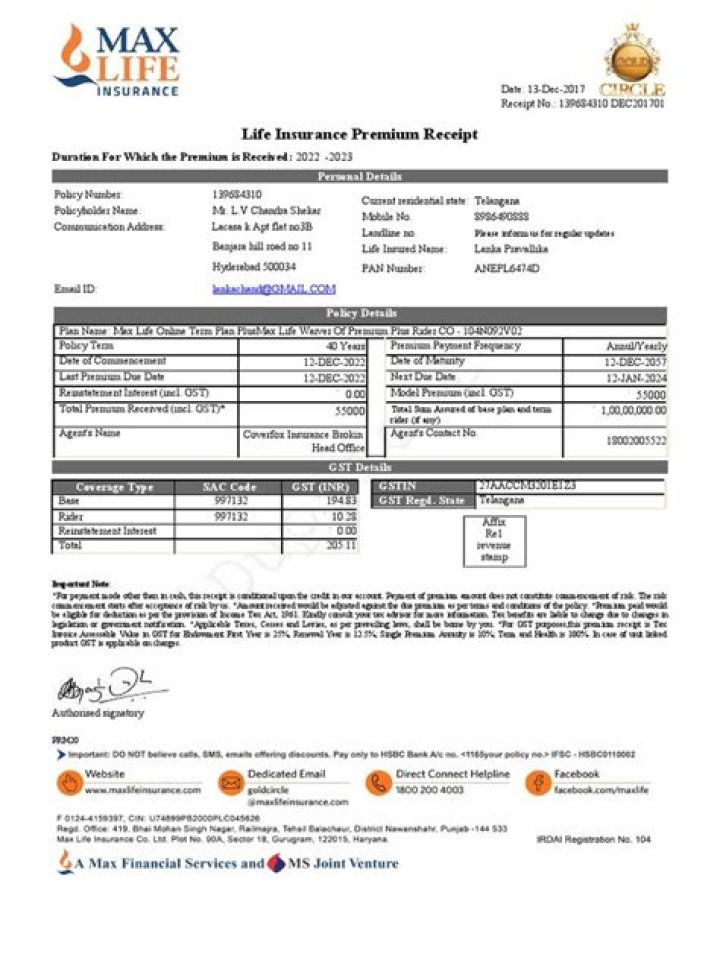 How do I receive a life insurance payment?