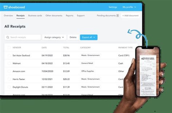 How do I separate my receipts for taxes?