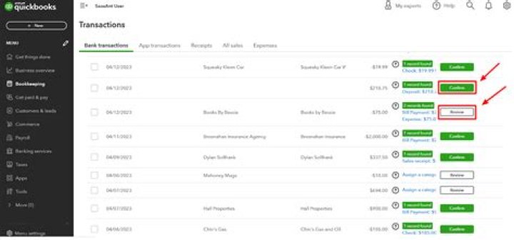 How do I split a self-employed transaction in QuickBooks?