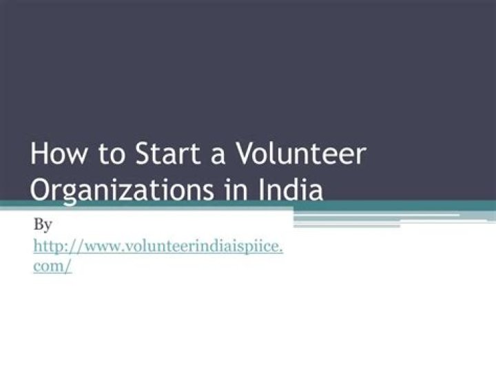 How do I start a volunteer organization?