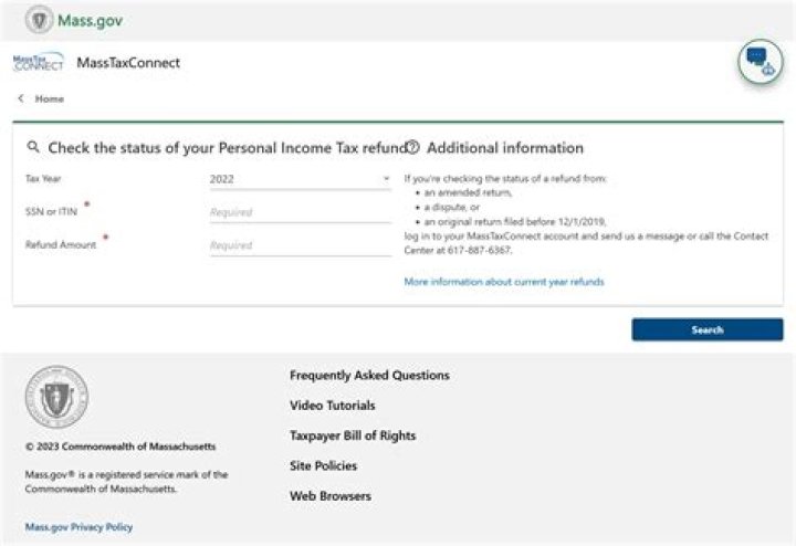 How do I track my ma state refund?
