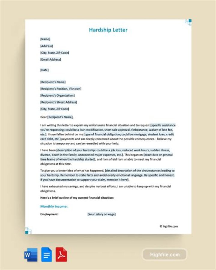 How do I write a hardship letter for my 401k?