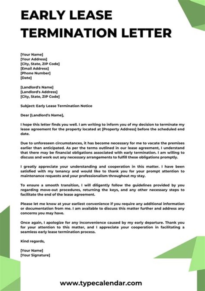 How do I write a letter to end my lease?