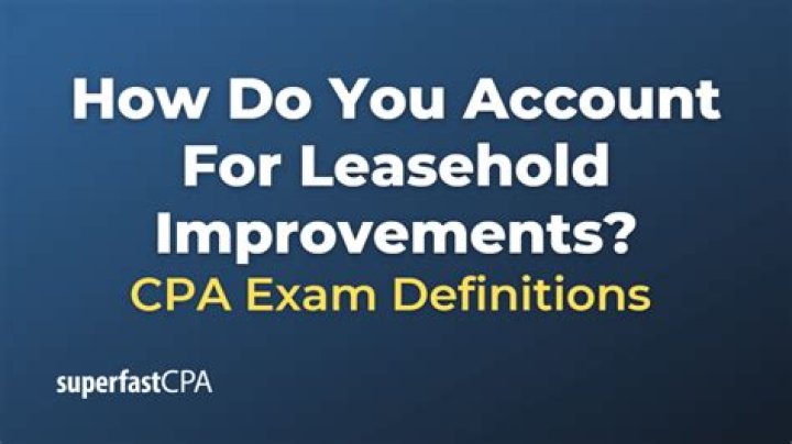 How do you account for leasehold improvements reimbursed by the landlord?