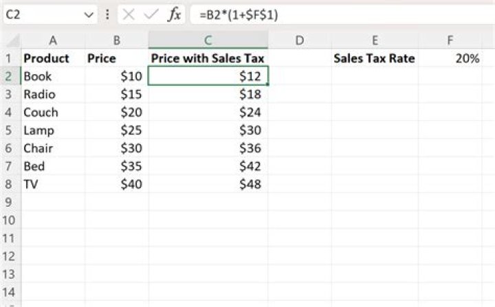 How do you add 8 sales tax to a price?