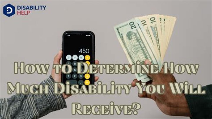 How do you determine how much disability you will receive?