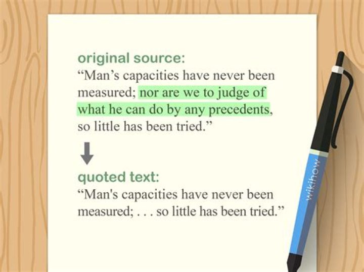 How do you directly quote someone in a paper?