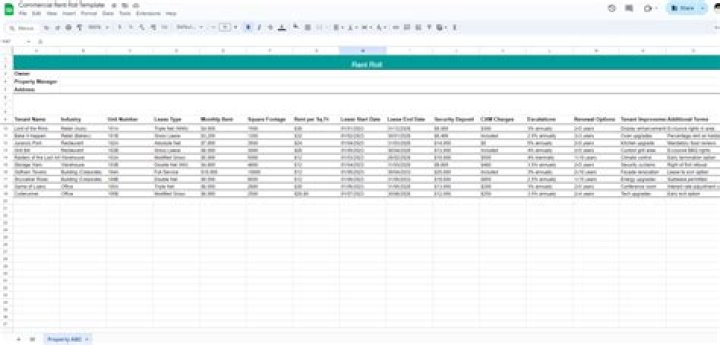 How do you make a rent roll?