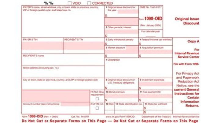 How do you report OID on a tax return?