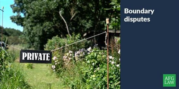 How do you resolve property boundary disputes?