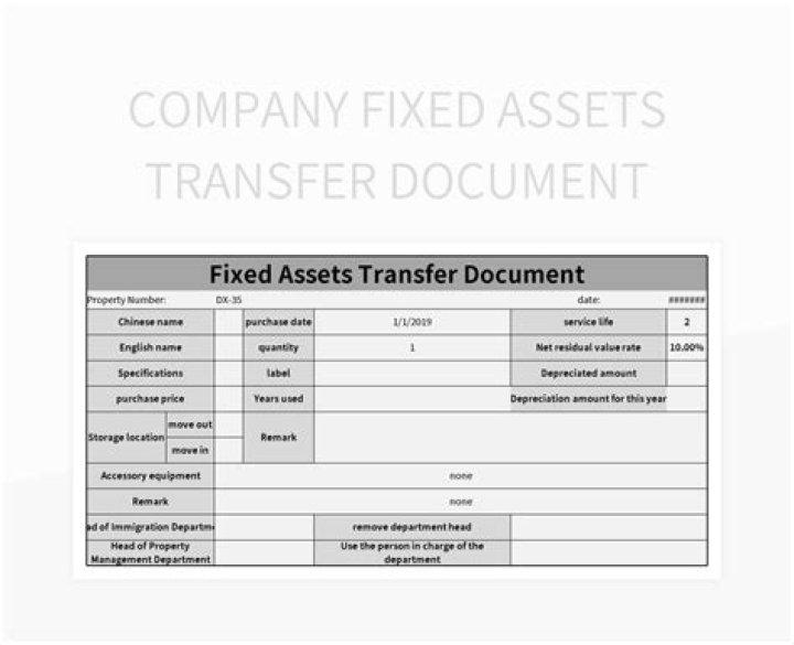 How do you transfer fixed assets from one company to another?