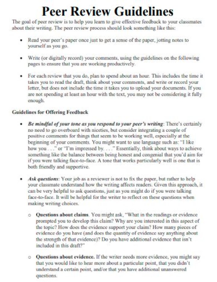 How do you write a peer review research paper?