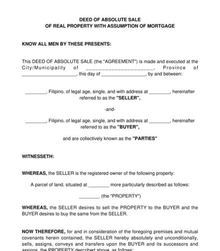 How do you write a sale of property?